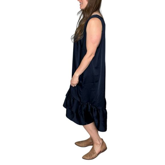 UNIVERSAL STANDARD Navy Blue Taza Trapeze Dress Size Large US 22-24 - Picture 4 of 11